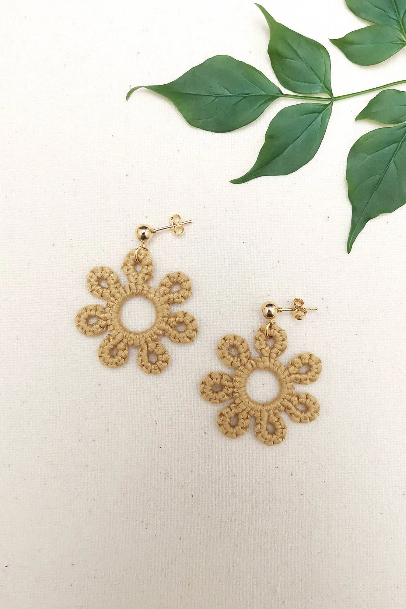 Boho Retro 70s Style Summer Sun Earrings